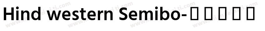 Hind western Semibo字体转换